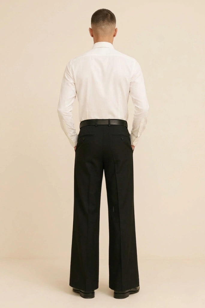 Premium Black Design Trouser-Back