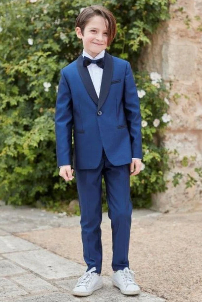 Boys blue two piece-front