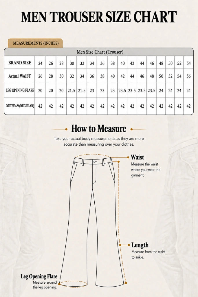 Davanchy Pant Size Chart