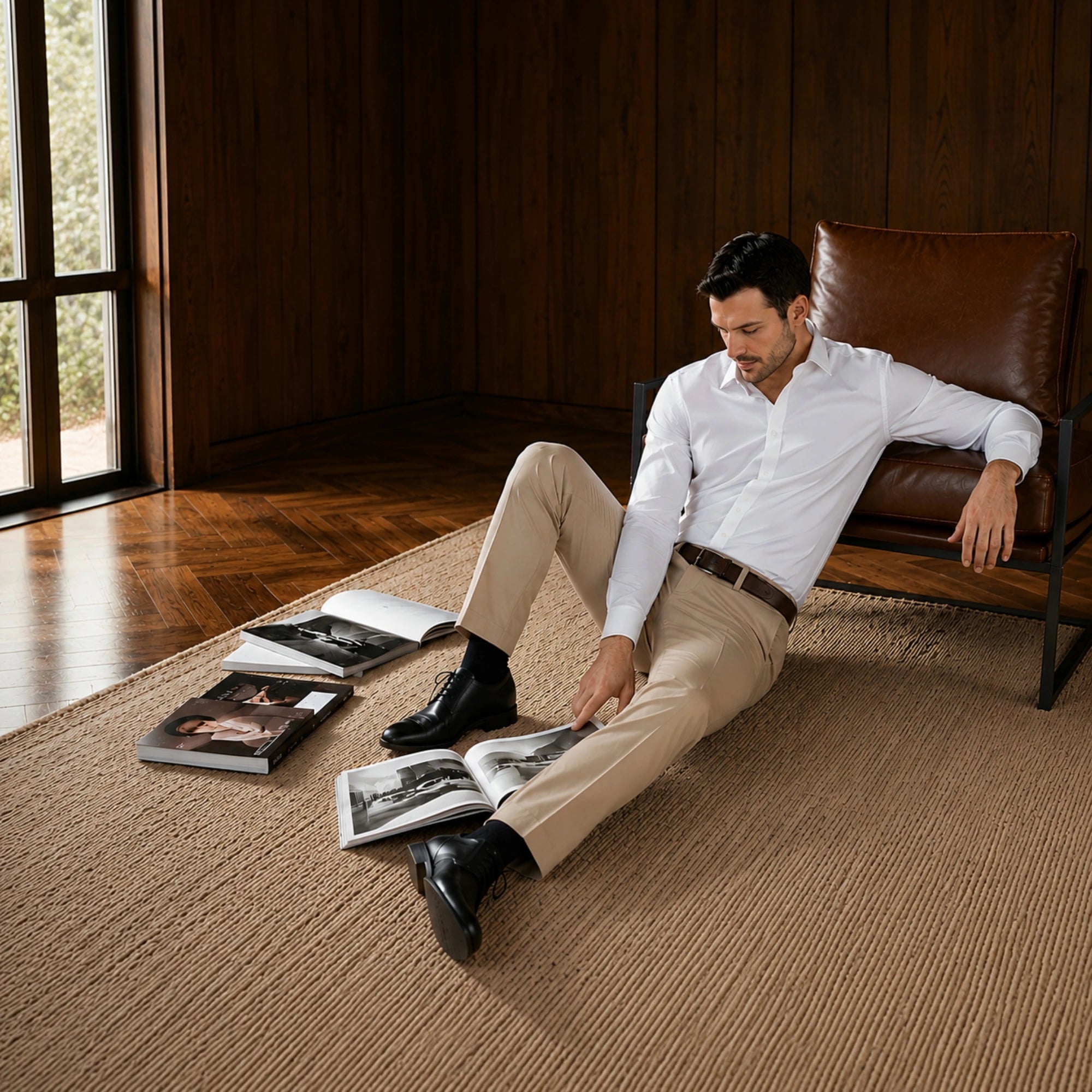 Men Beige Pant Formal