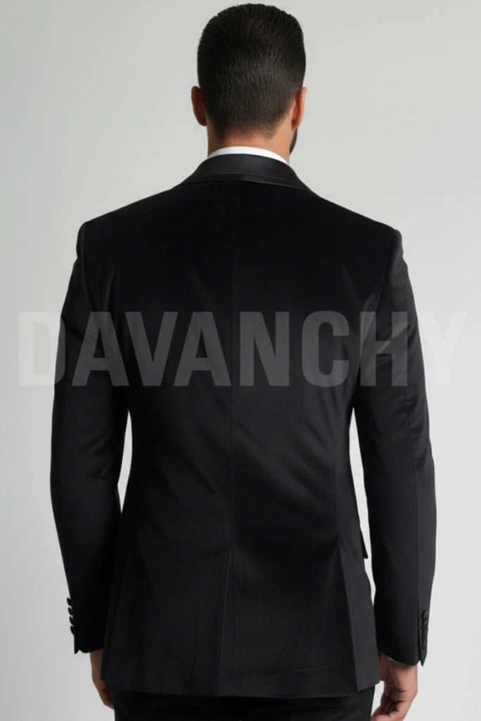 Double-Breasted Wedding Blazer Men-Back