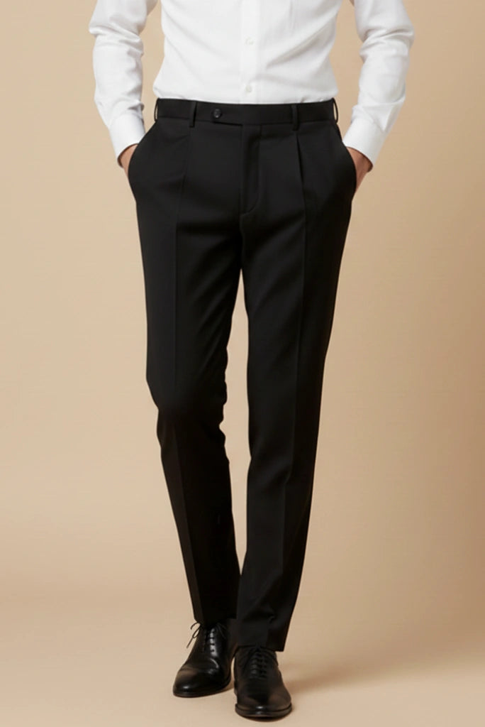 Pleated Formal Pant for Men-Front