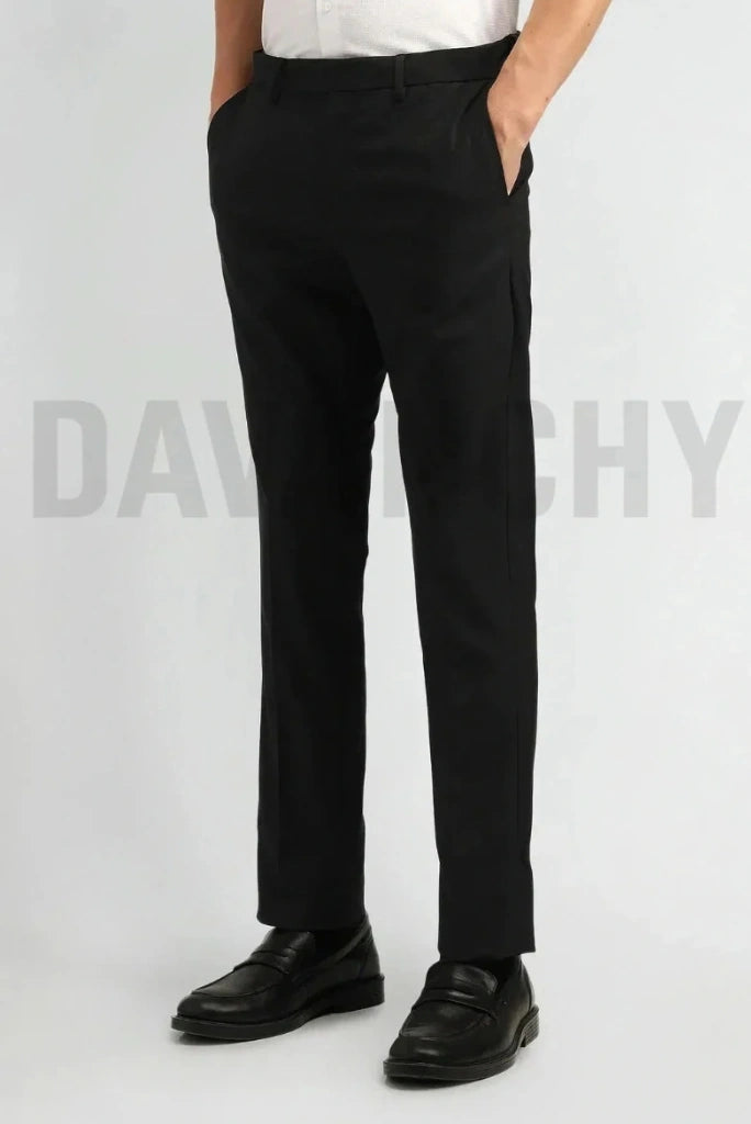 Men Black Stretchable trouser for All Day Comfort-Side