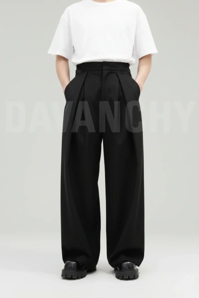 Casual Outing Wear Wide Leg Trouser-Front
