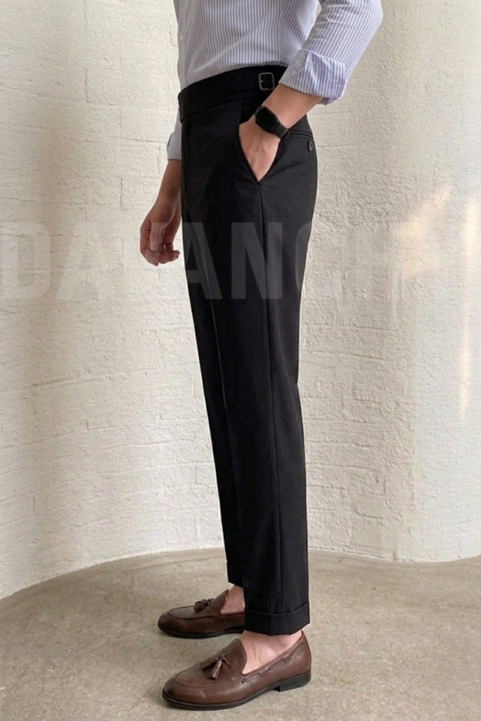 Men Black Formal Wear Pant-Side