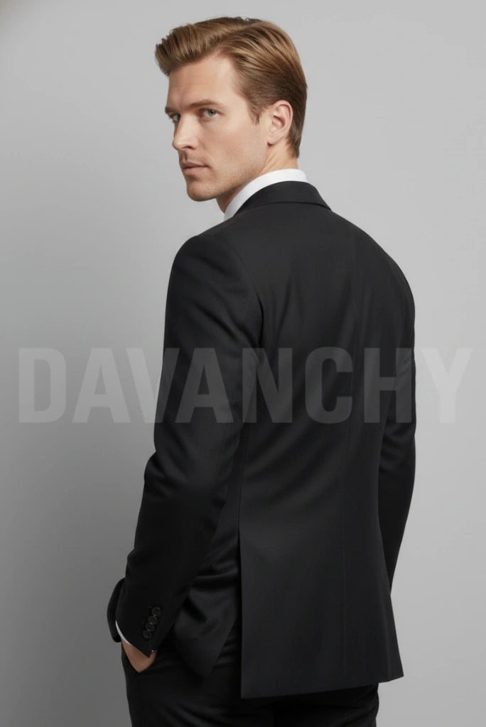 mens formal coat-Back