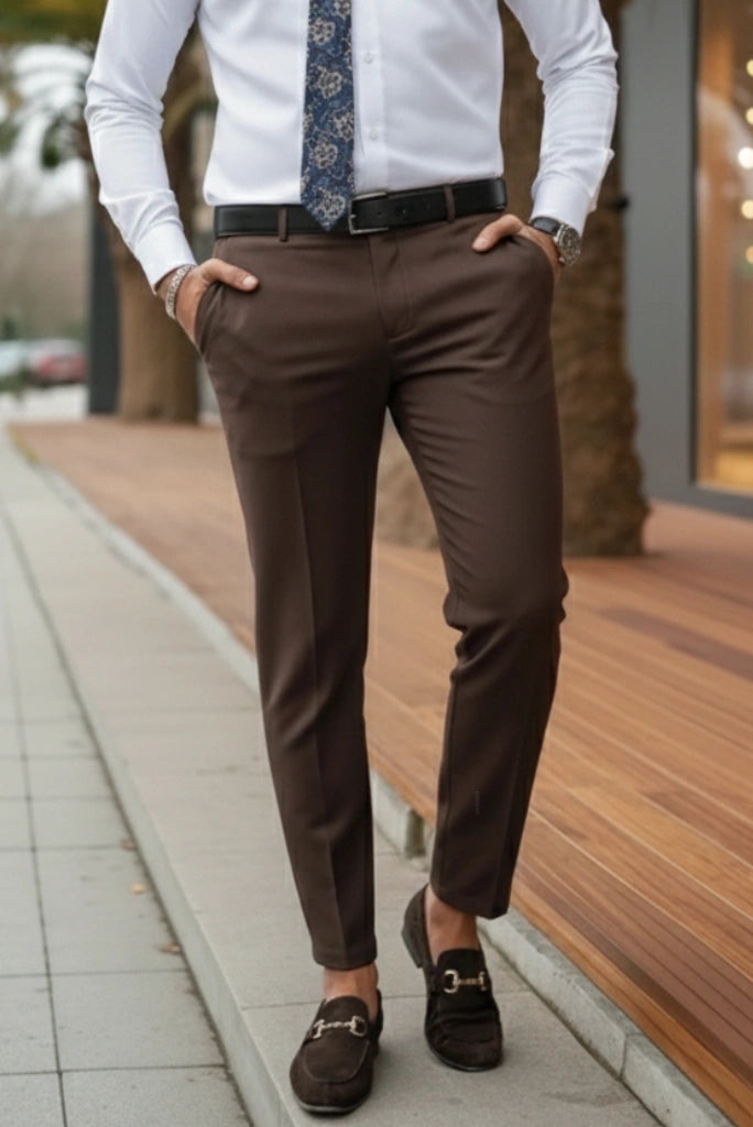 Men Premium Formal Dress Pant Davanchy-Front