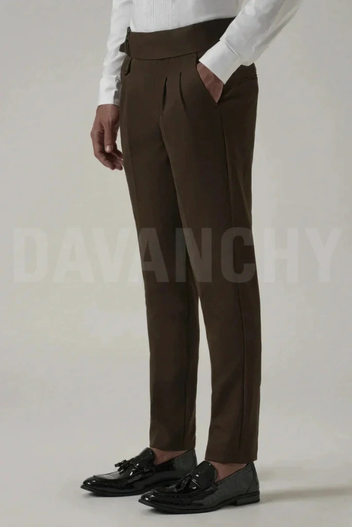 Office and Business Wear Pleated Pant DVY-Side