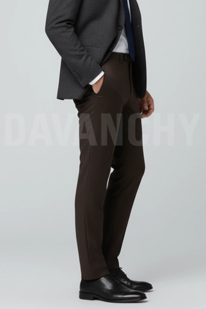 Business meeting Wear Relaxed Fit Trouser Formal for Men-Side