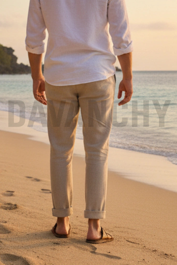 Premium Linen Pant for Men-Back