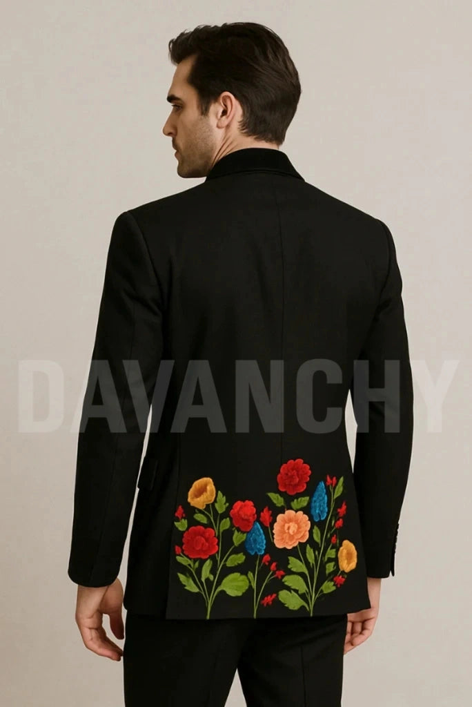 Groom Reception Wear Blazer Men-Back