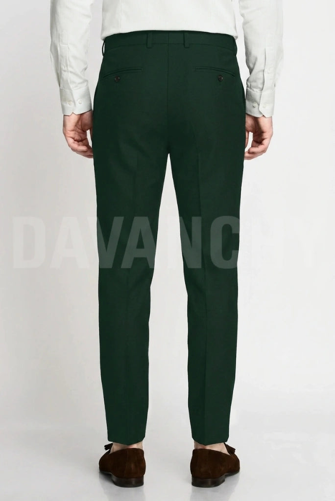 Premium emerald Green Trouser business and formal events wear-Back