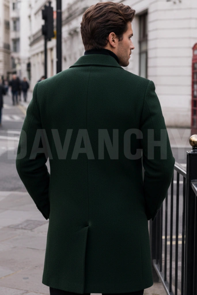 Winter Outerwear Trench Coat-Back