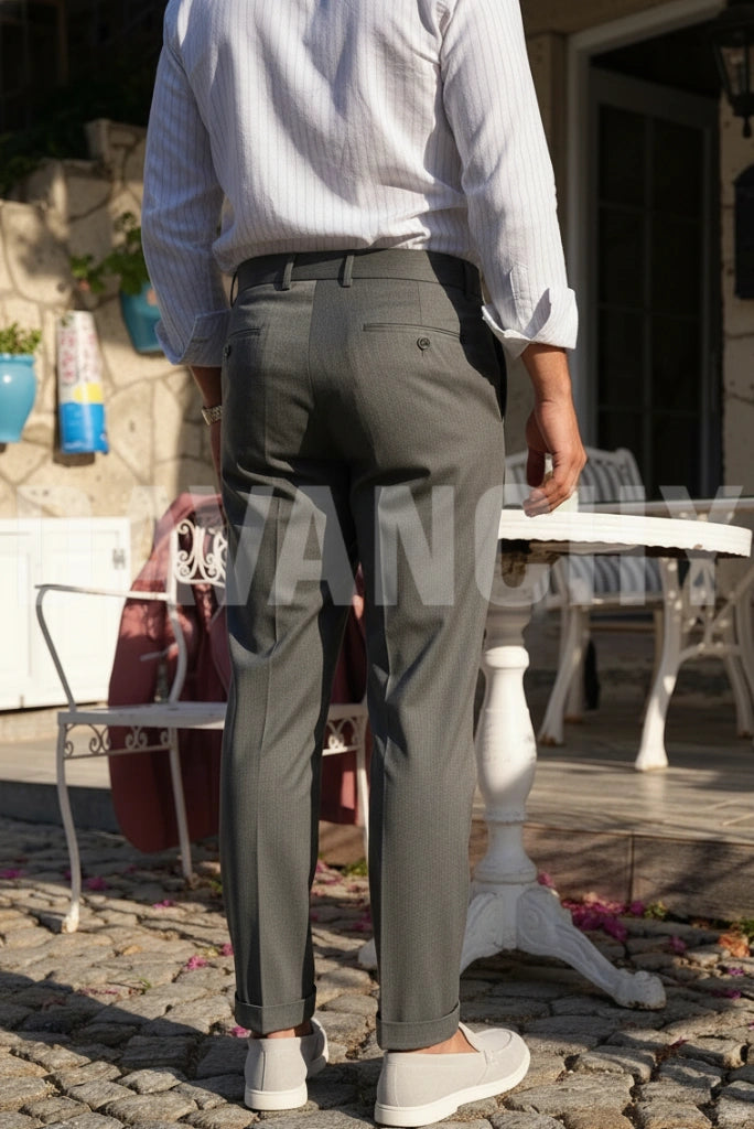 Premium Formal Grey Pant-Back