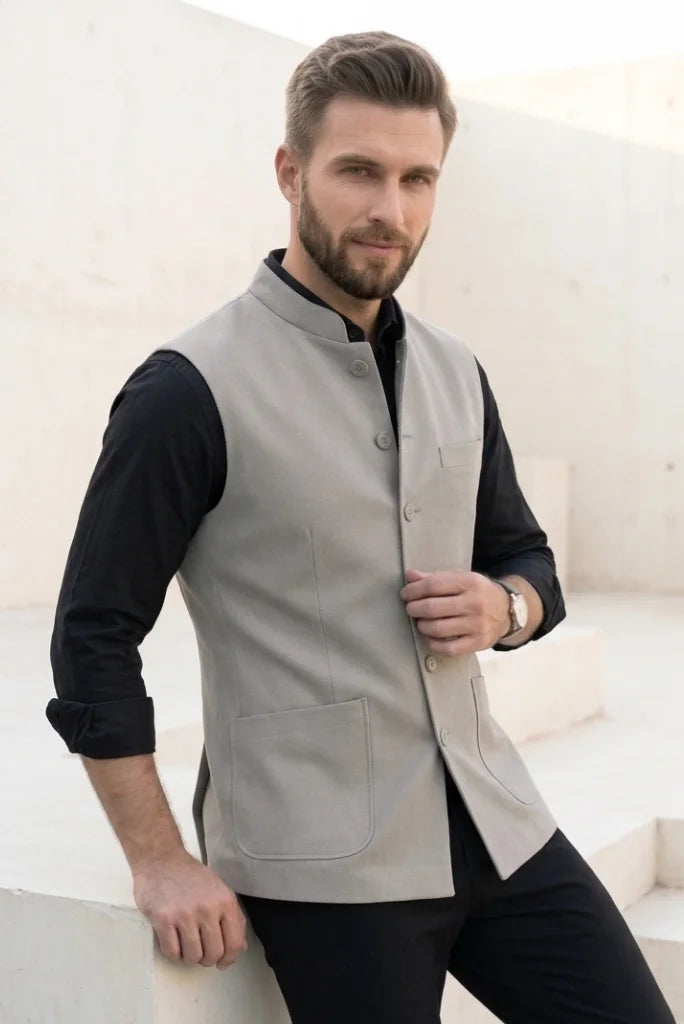 Elagent grey jacket for men