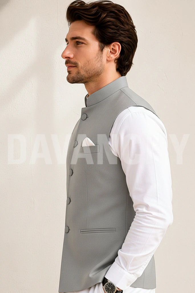 Nehru Modi Jacket Formal Events and Gatherings Wear-Side