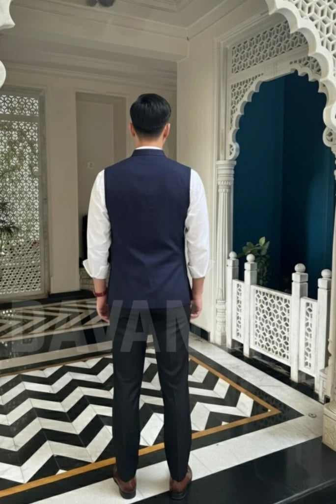 Mens ethnic wear jacket-Back