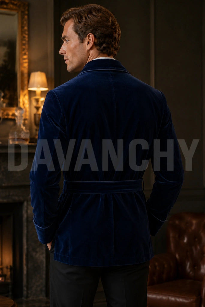 Smoking Dinner Robe Men-Back