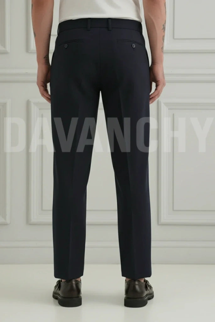 Men Premium Regular fit Formal Pant-Back