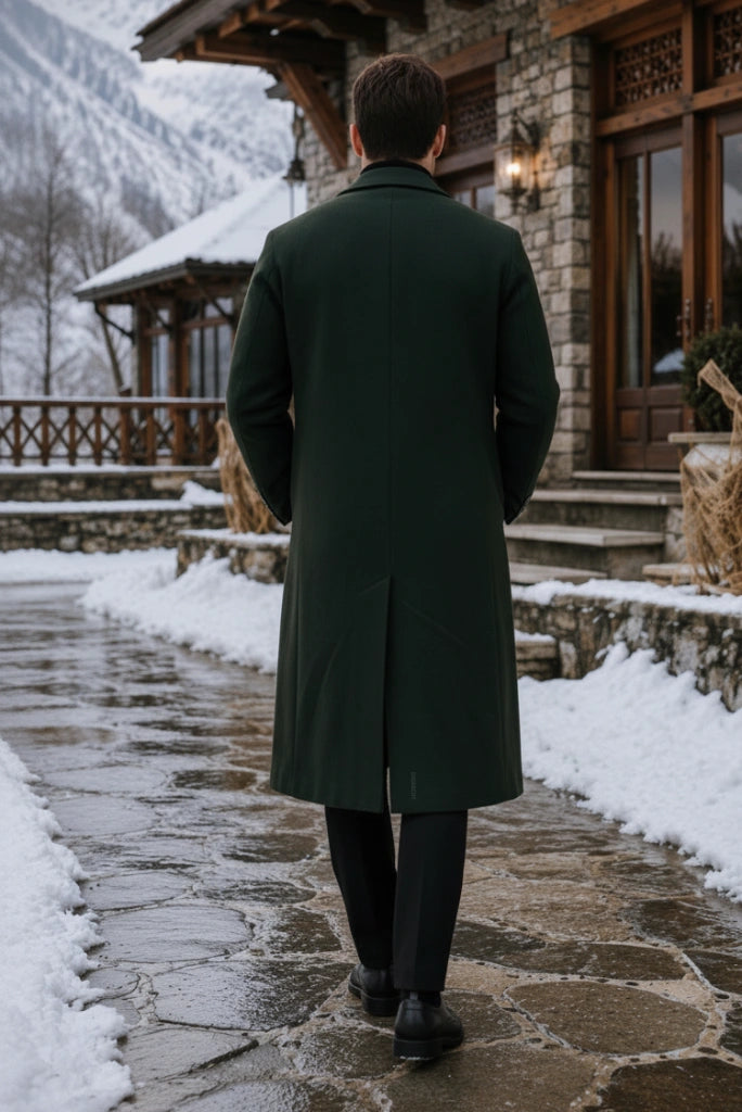 Premium Overcoat for Men India-Back
