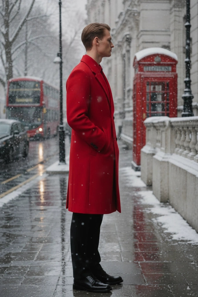 Winter Long Coat Men-Side