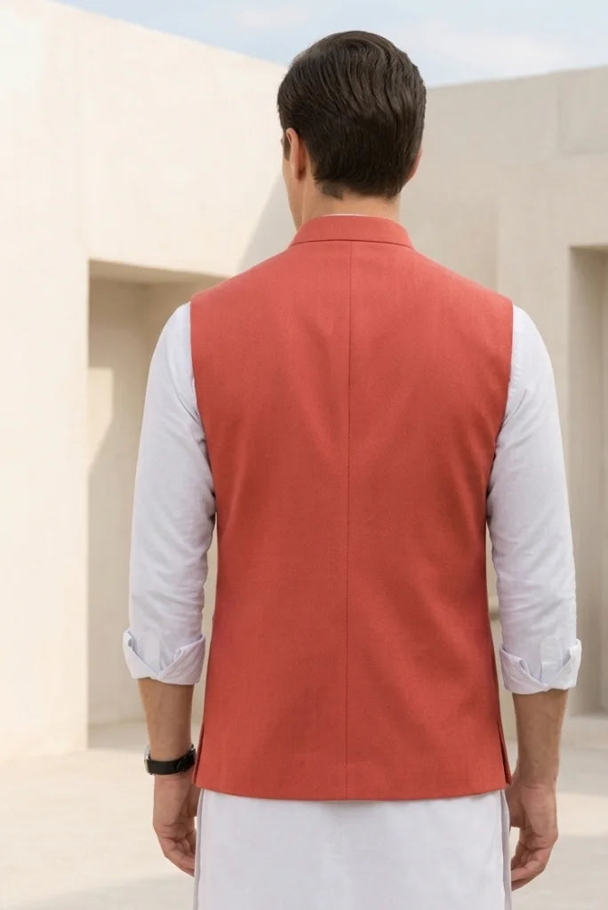 Sleeveless Jacket For men Back