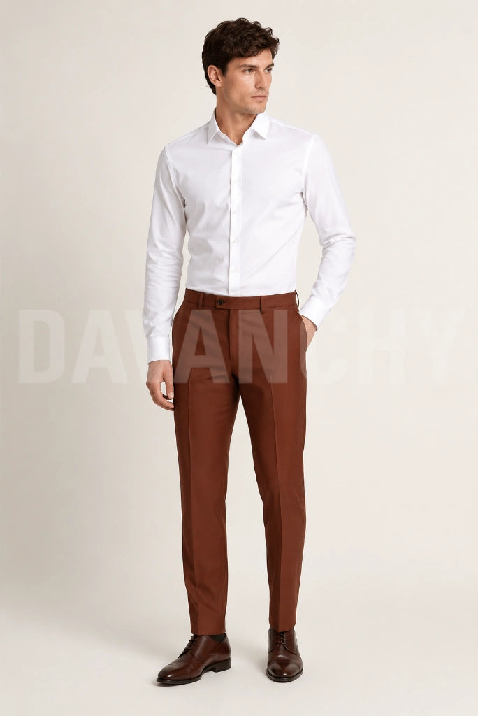 Wedding wear formal tailored trouser for men-Front
