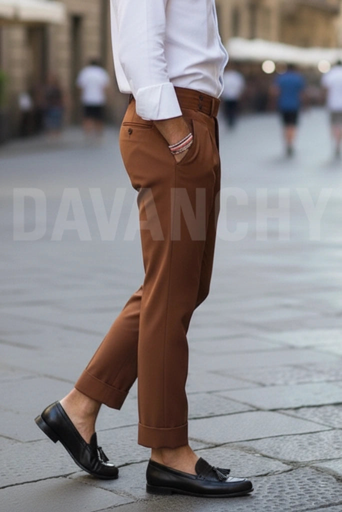 Men Office and Business Wear Pant-Side