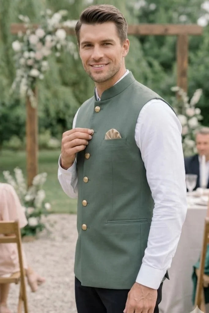 Sage Green Jacket For Men side