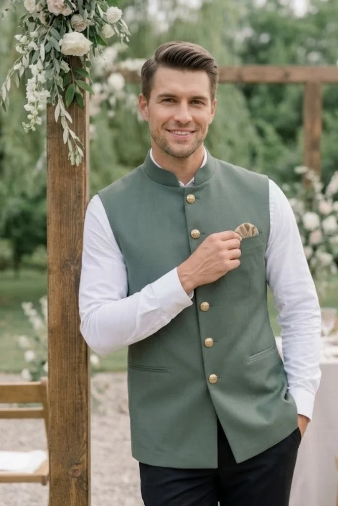 Men Ethnic Style For Wedding And Festive Wear close view