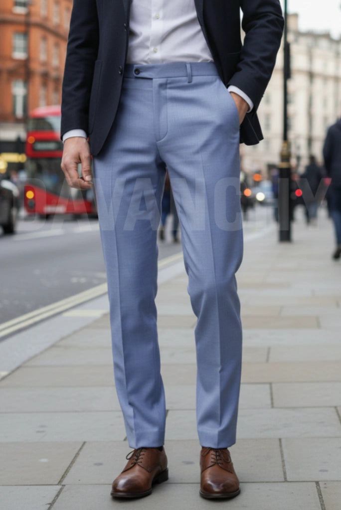 Stylish formal steel trouser for men-Front