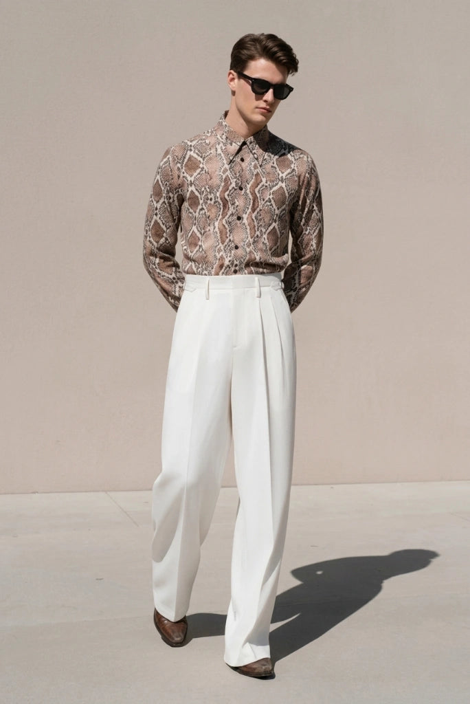Premium White Formal Pant-Front2