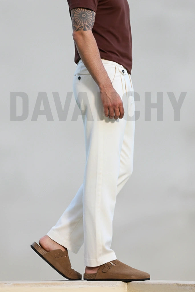 Premium White Comfortable Trouser-Side