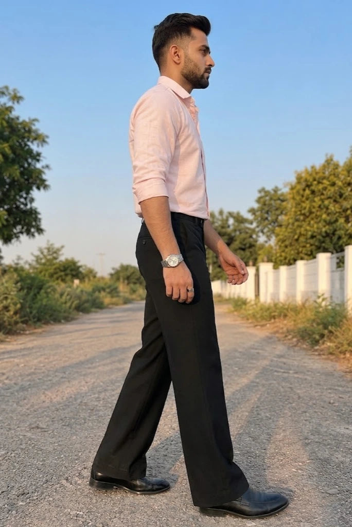 Side Pose Black Pant