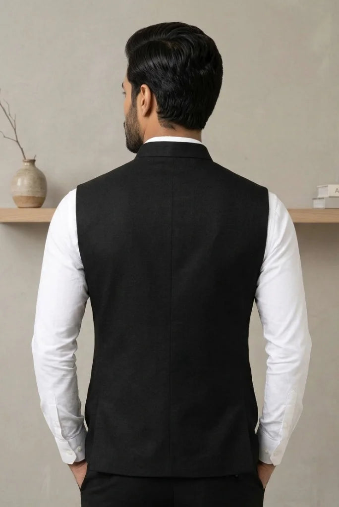 Sleevless stylish jacket back