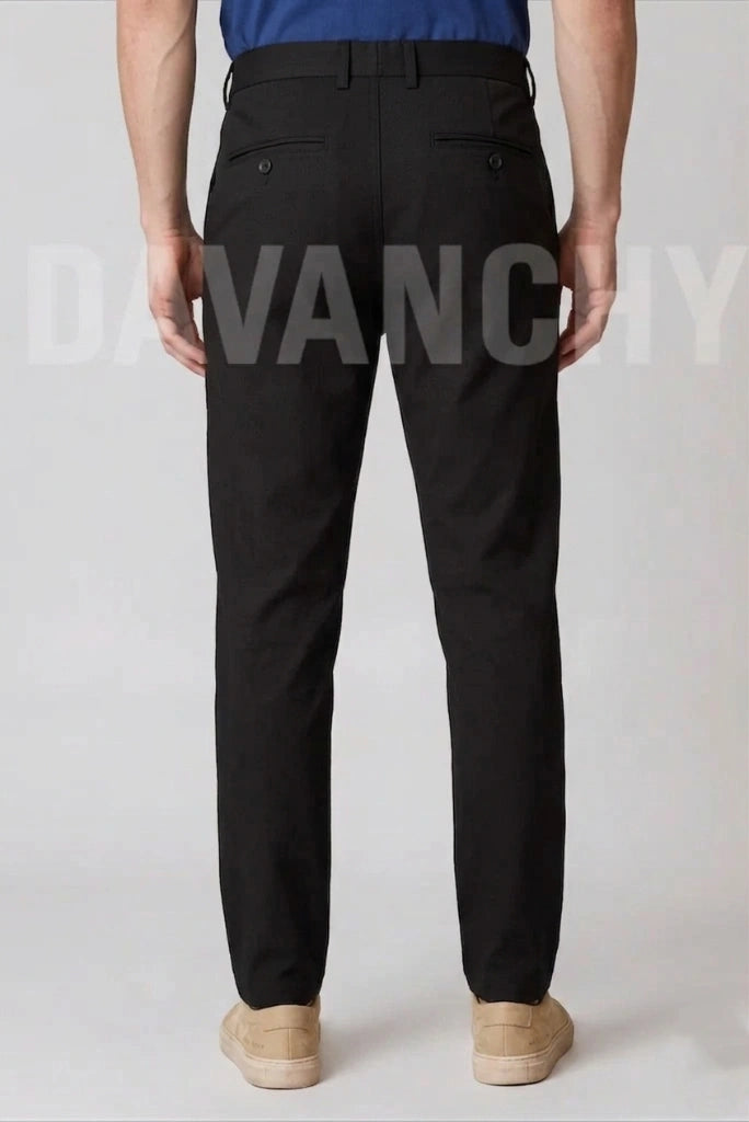 Black Wedding Wear Pant for Men-Back