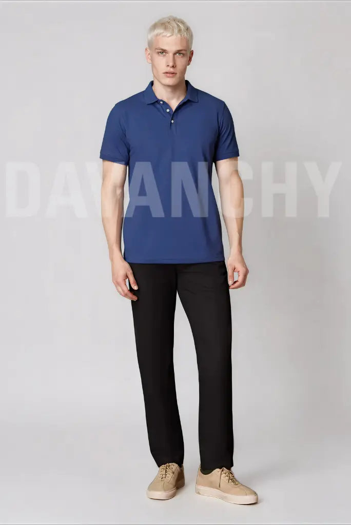 Black Regular Fit Pant-Front