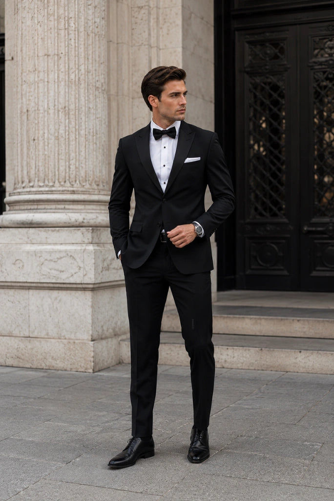 Premium Black Business Suit-Front