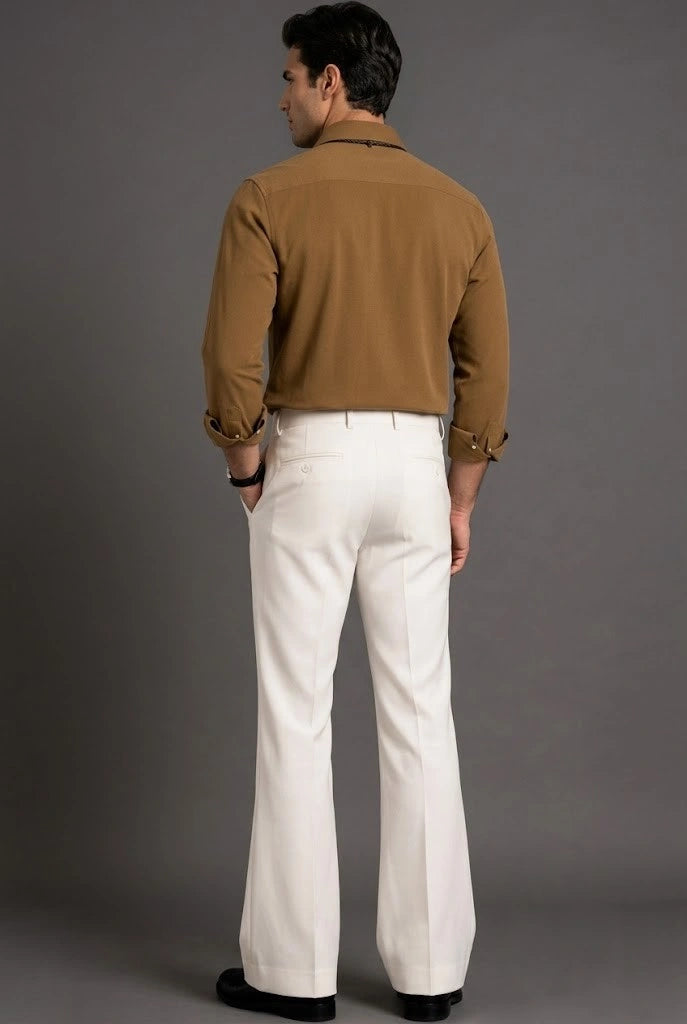 Back Side Off White Trouser 80s Trending