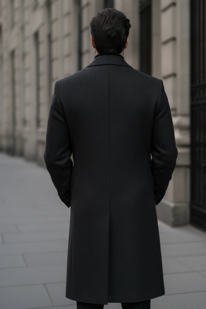 Winter Outings and Travel Wear Premium Long Coat-Back