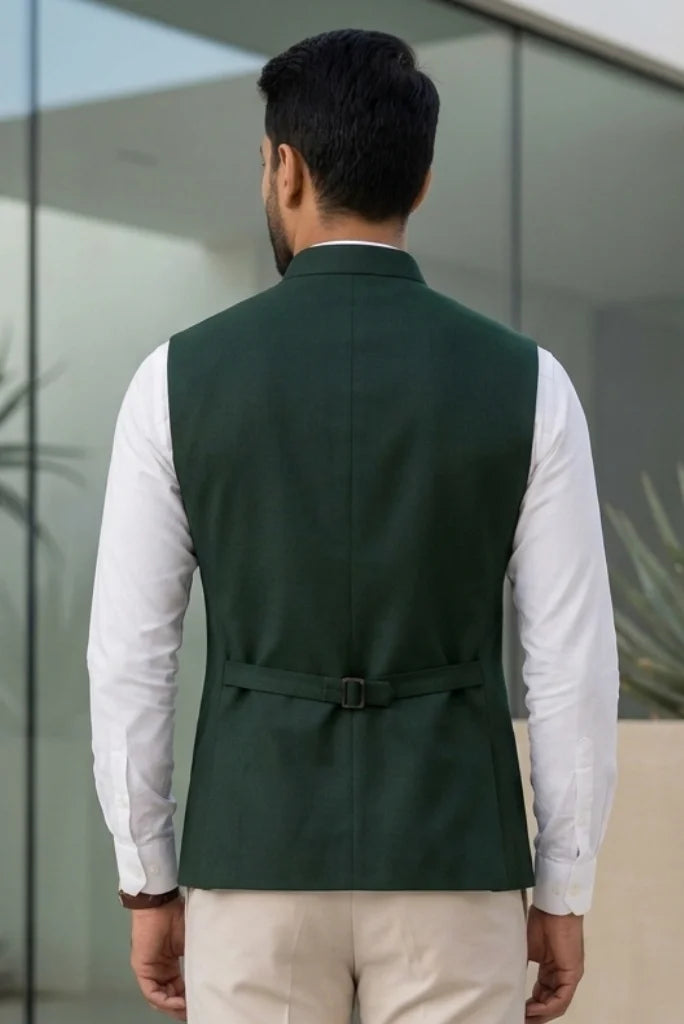 sleevless stylish jacket back view