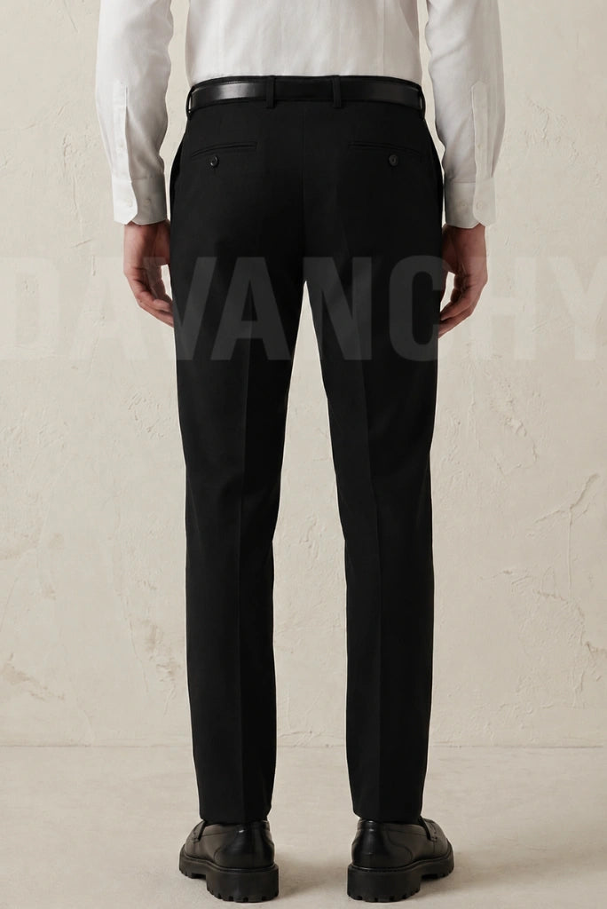 Black Wedding Wear Pant-Back