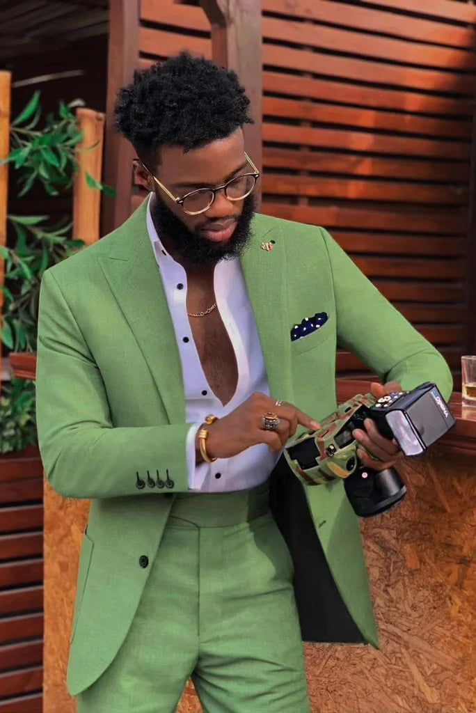 Men two piece wedding and party suit