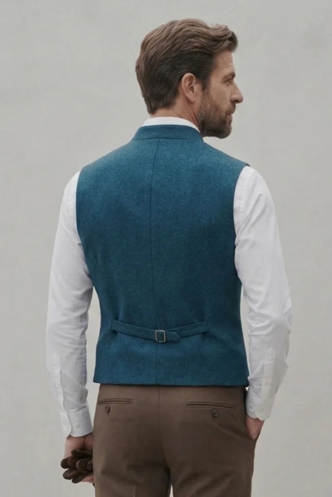 Sleeveless Tweed Formal wear Jacket back