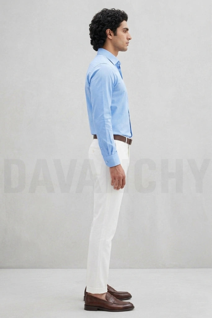 White Wedding Wear Pant Side