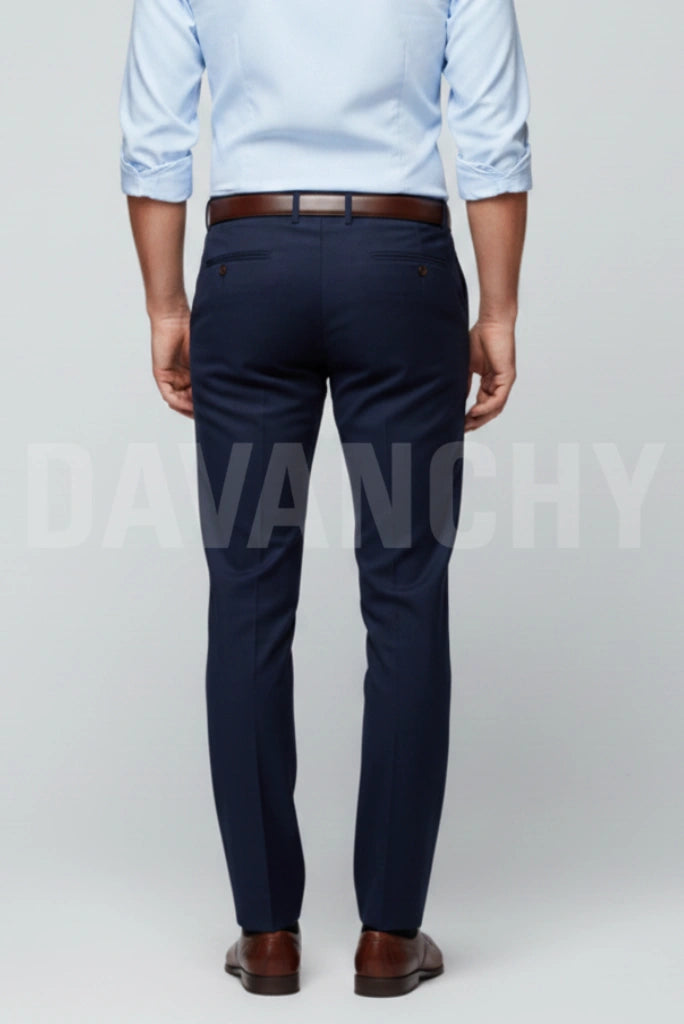 Regular fit formal trousers men-Back