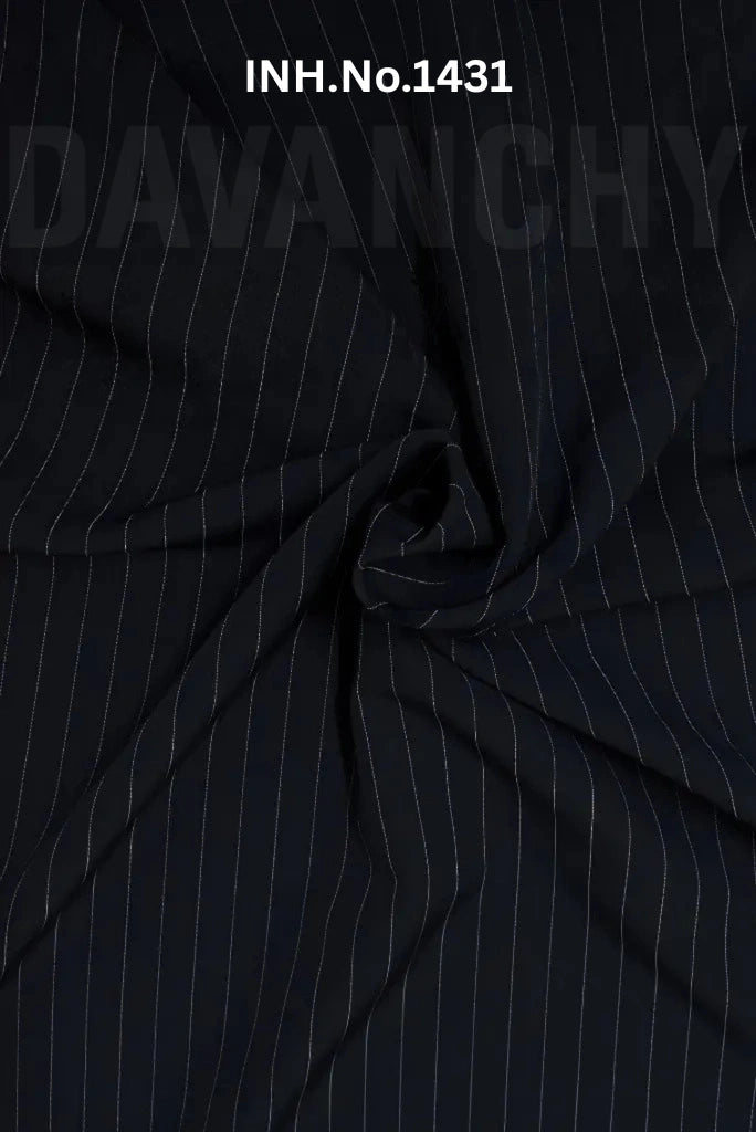 Pinstripe_Black_4_Way_Stretch_Fabric_INH.No._1431-01