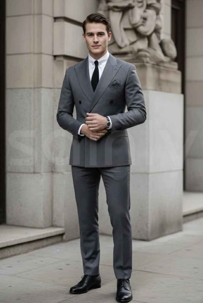 men-two-piece-suit-grey-double-breasted-suit-wedding-suit-sainly
