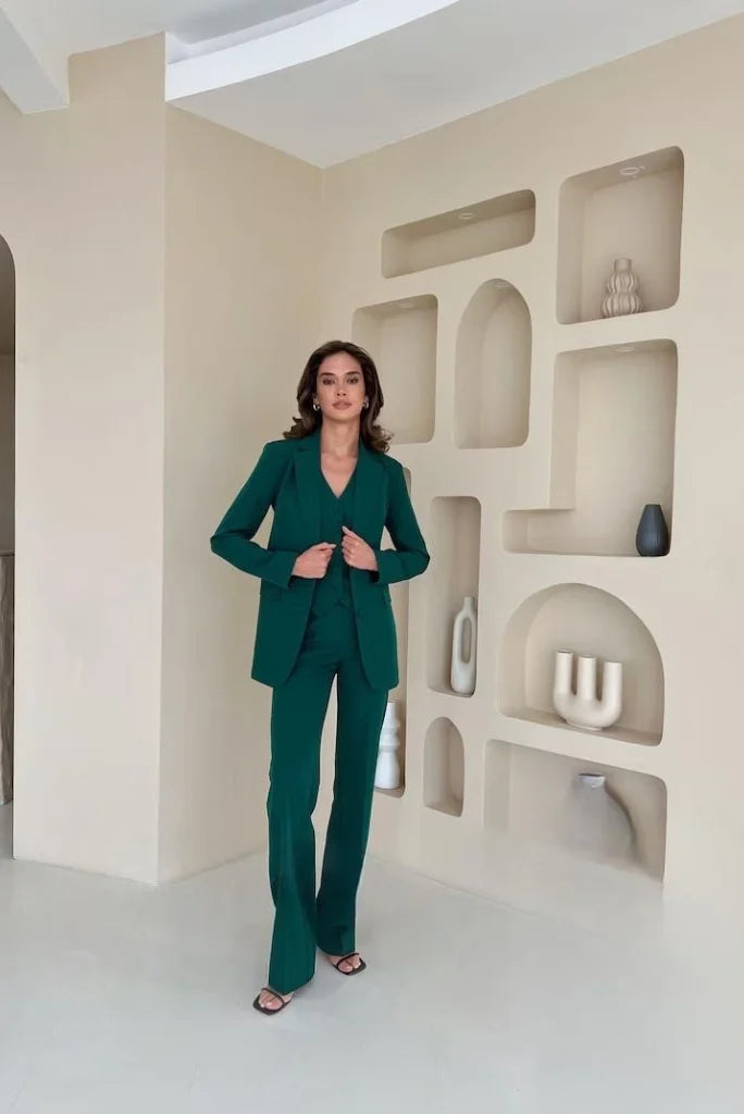 Women three piece suit-front