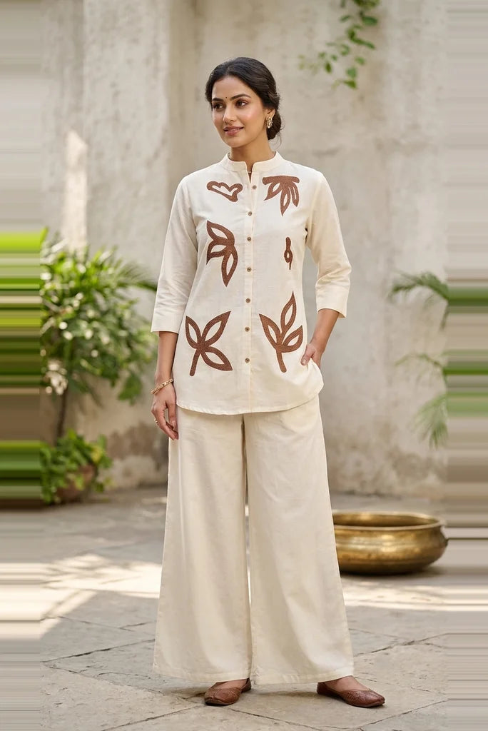 cotton coord set women front view